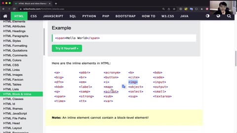 Módulo III - Html - Aula 14 - Tags de Block vs Inline