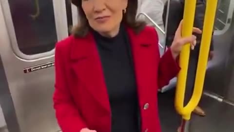 NY Gov Hochul Films NYC Subway Safety Propaganda Video Same Day Woman Burned Alive on Sunway