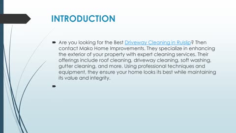 Get The Best Driveway Cleaning in Ruislip.