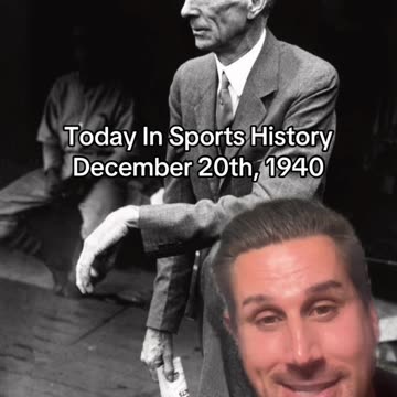 THE HISTORIC SPORTS MOMENT OF DECEMBER 20th, 1940