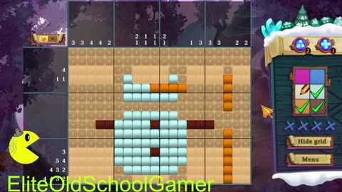 Adventure Mosaics Winter Holiday - Review and Walk-through - Level 4 - February 2025