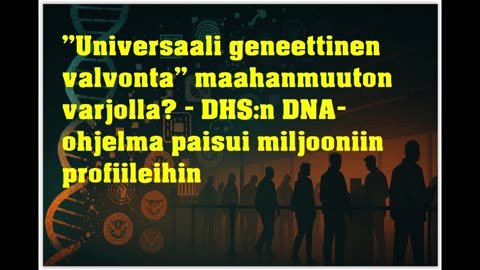 Universaali geneettinen valvonta maahanmuuton varjolla