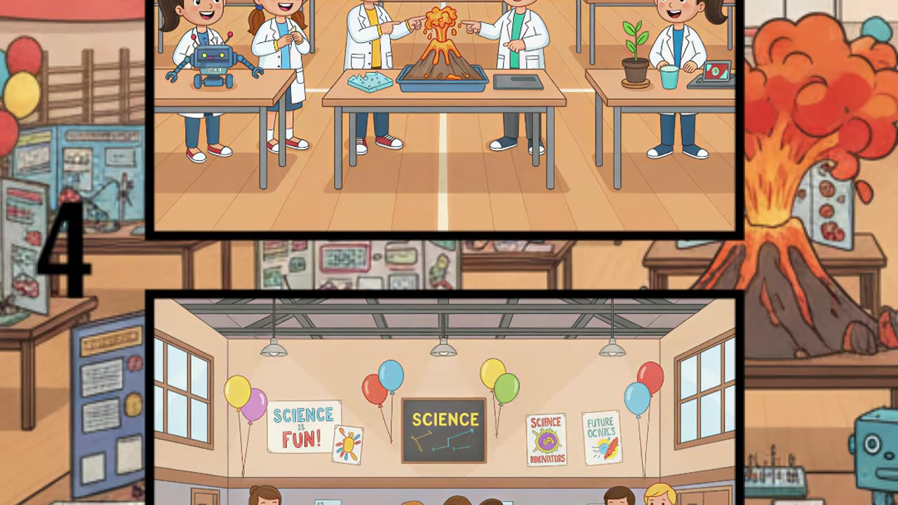 Science Labs Fun 🔬🧪 | Can You Spot the Differences? 👀✨