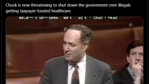 1996. Chuck Schumer rails against illegals getting taxpayer funded benefitS