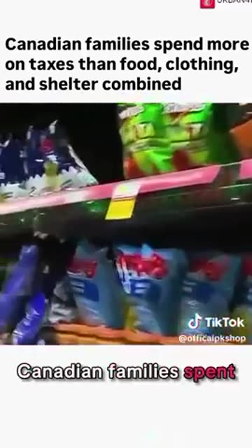 Canadian families spend more on taxes than food, clothing and shelter combined.