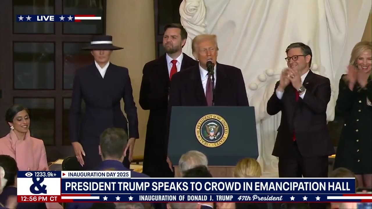 FULL: President Trump post-inauguration speech in Emancipation Hall