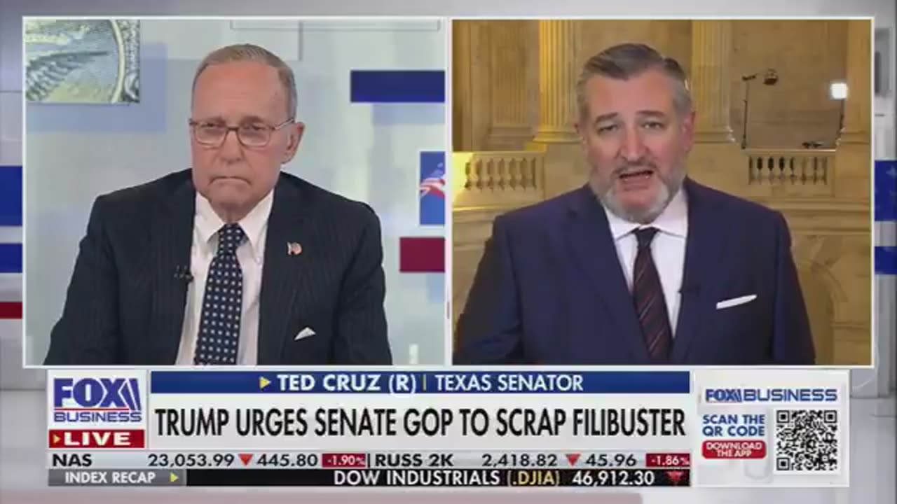 Senator Ted Cruz confirms, “the votes are not there to end the filibuster.”