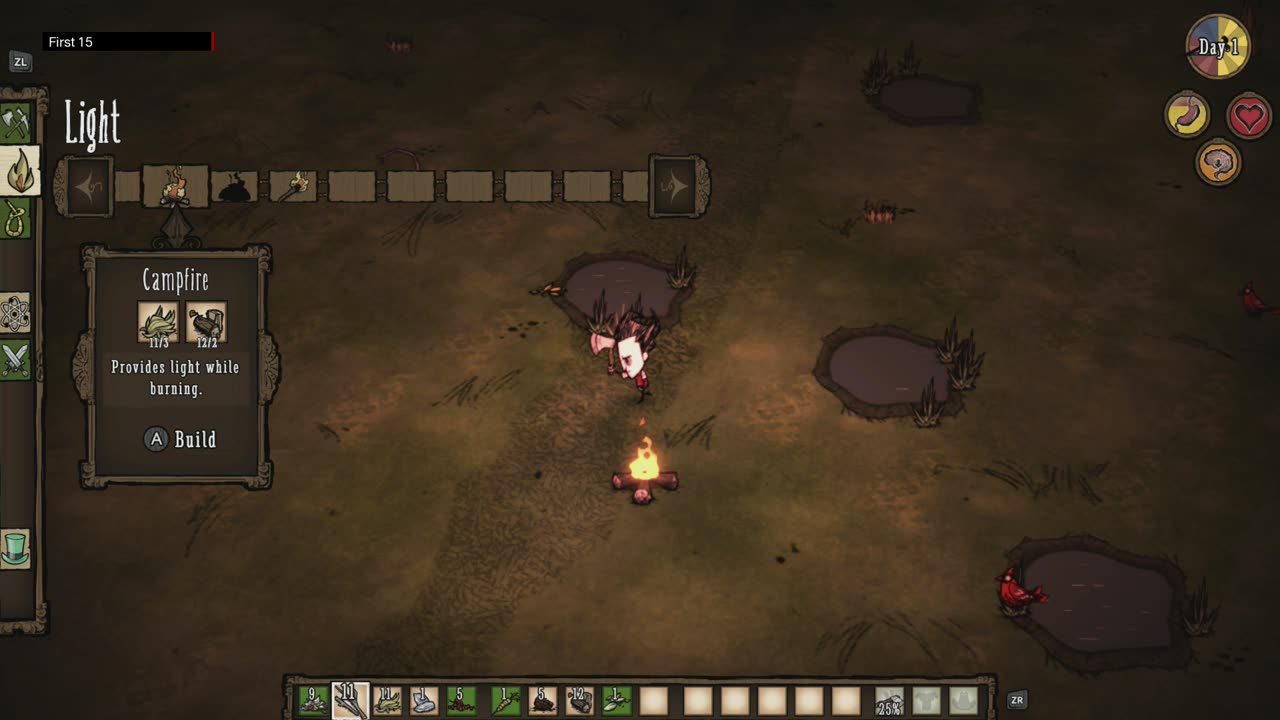 The First 15 Minutes of Don't Starve: Giant Edition (Wii U)