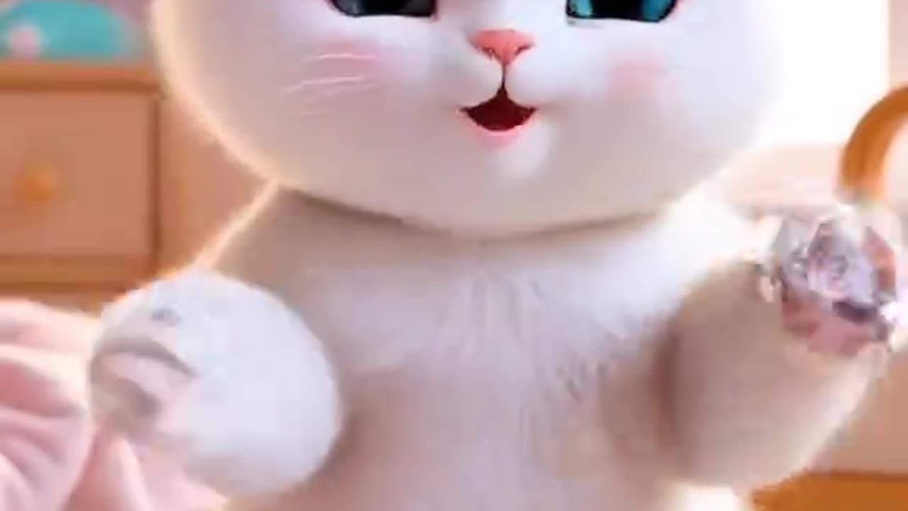 Cat loving video