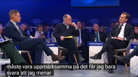 # 1328 - WEF, hela sessionen där Ulf Kristersson deltog. SVENSKTEXTAD