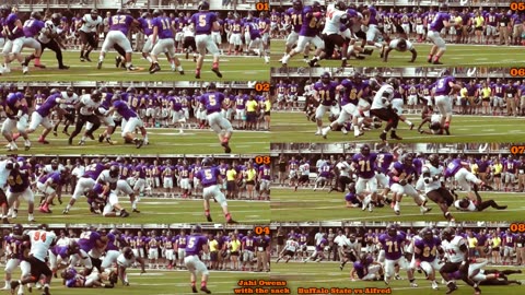 Prototype 322: Buffalo State's Jahi Owens with the sack vs Alfred