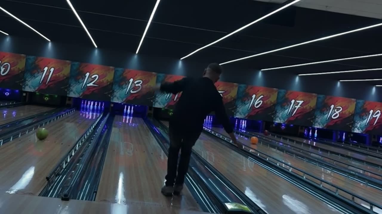 Man Throws Bowling Ball Into Wrong Lane