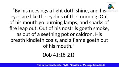 The Leviathan Debate: Myth, Monster, or Message from God?