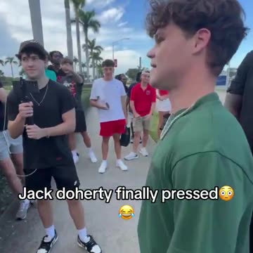 Jack Doherty got pressed by a random person