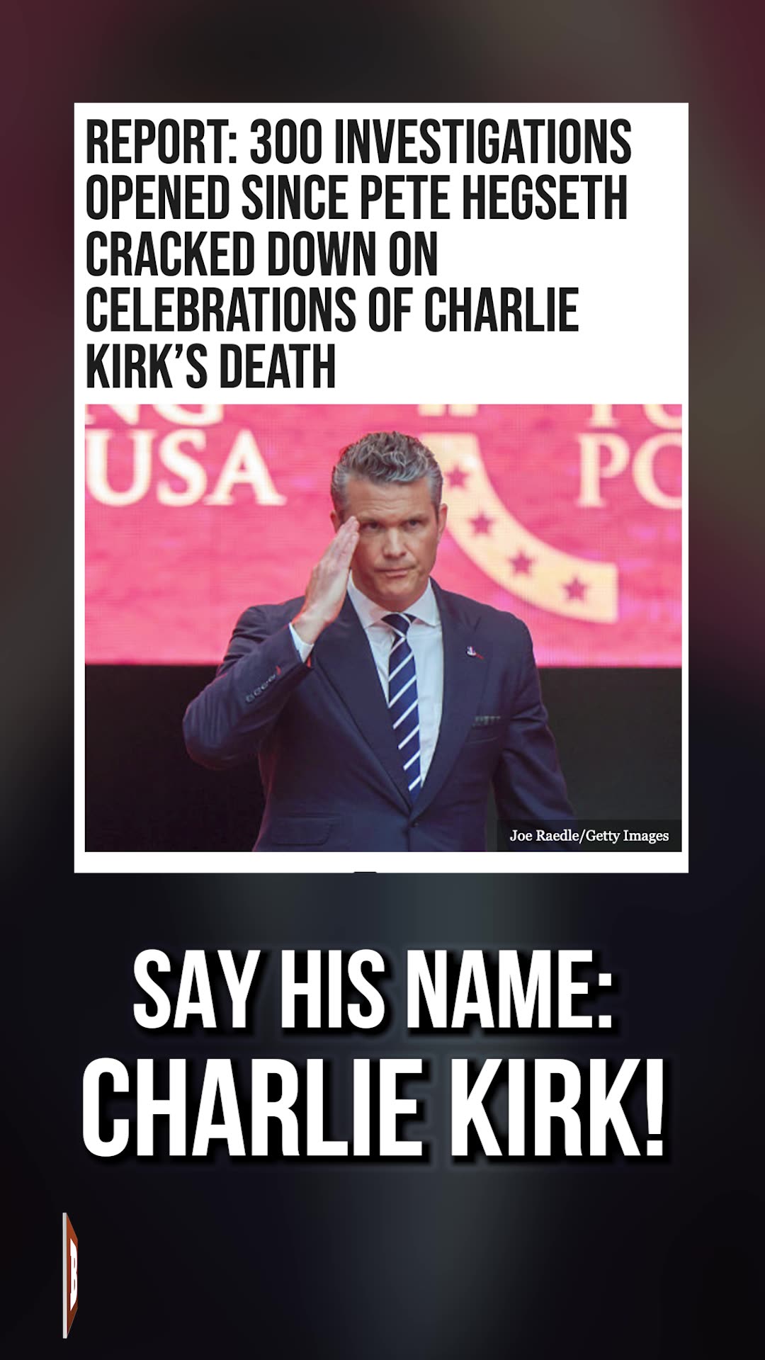 If You Celebrated Charlie Kirk’s Death, Pete Hegseth Is Coming for You