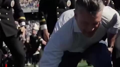 Secretary of War Pete Hegseth helps set a world record at the Navy football game