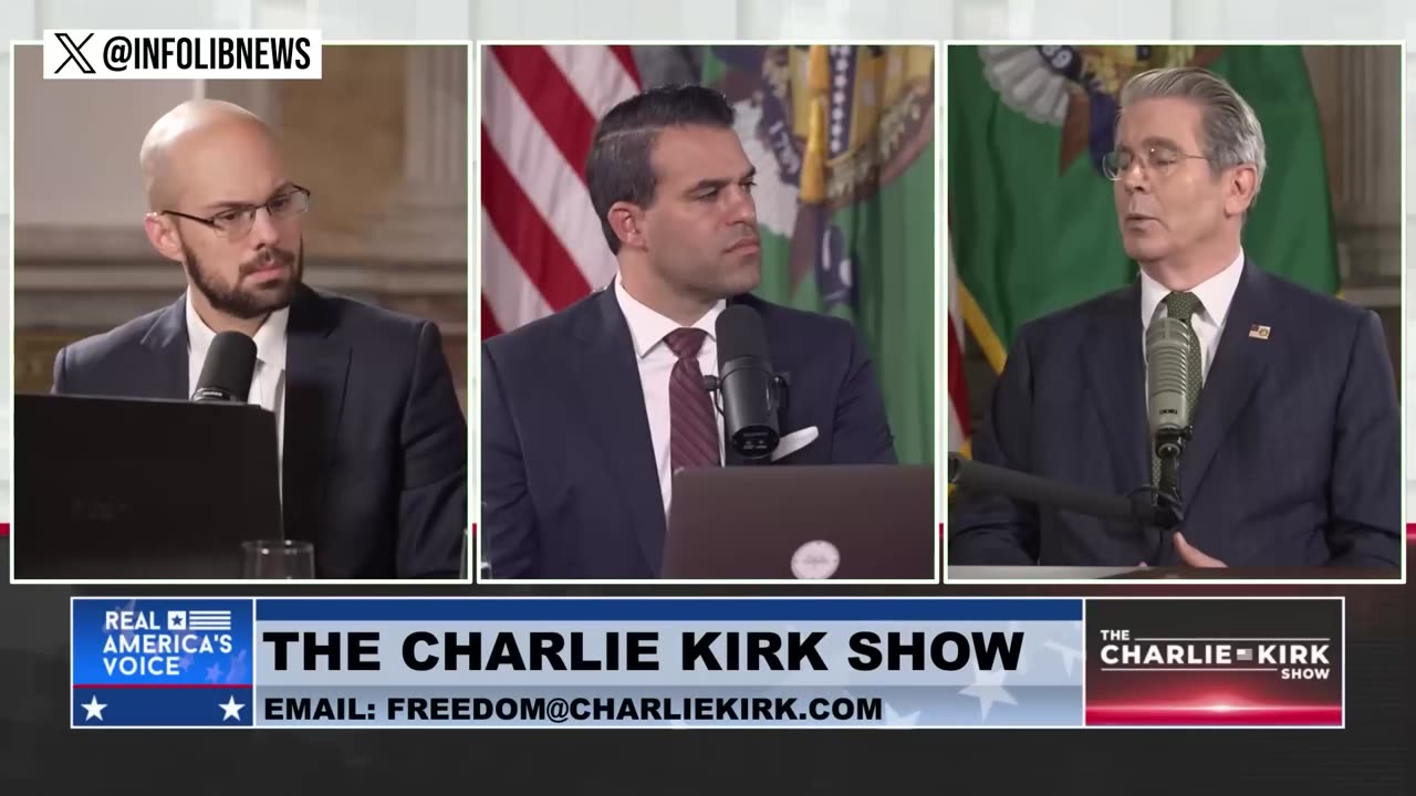 Treasury Secretary Scott Bessent | Split tongue - apparently like 9/11 you can’t say who actually did it