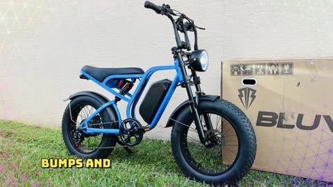 BLUVALL SU8 Adult Electric Bicycle 1200W 52V 20Ah 20*4.0 Inch Fat Tire Off-road E-bike