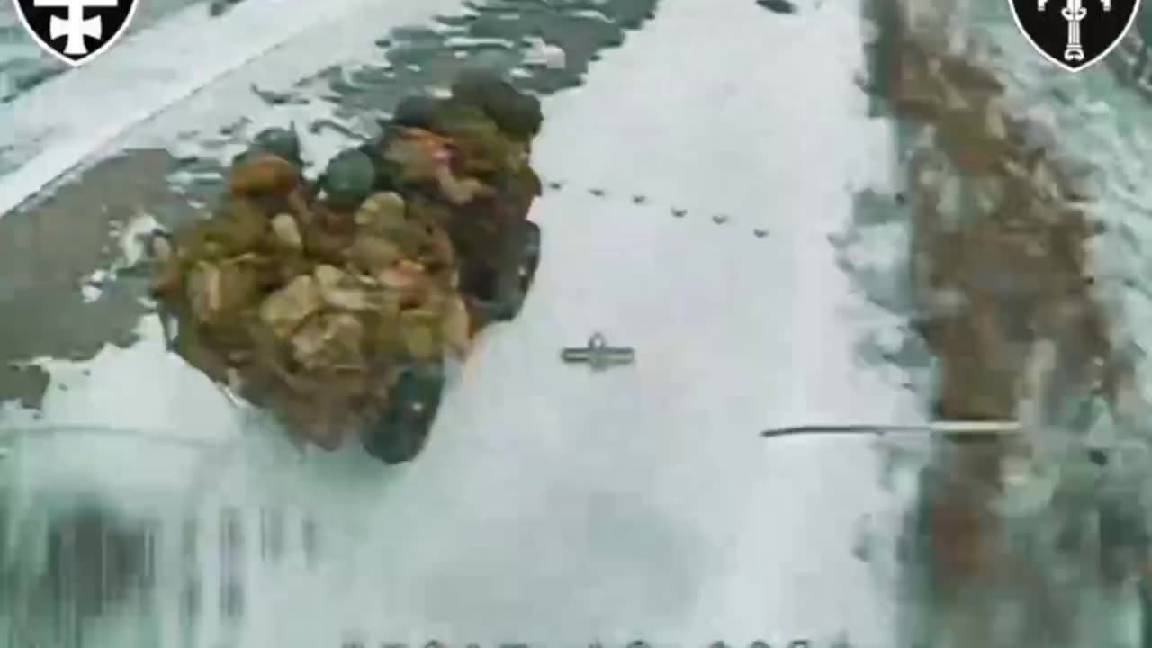 Overloaded Russian ATVs Lit Up by Ukrainian Attack Drones