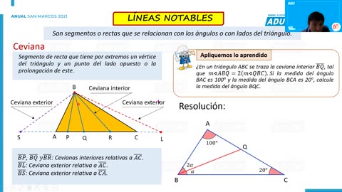 ANUAL ADUNI 2021 | Semana 06 | Geometría