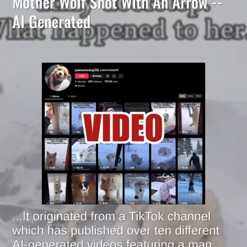 Fact Check: Video Does NOT Show Real Story About Man Helping Mother Wolf Shot With Arrow -- AI