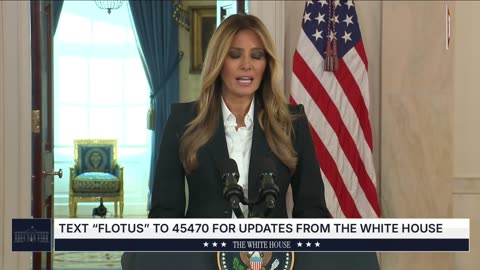 LIVE: First Lady Melania Trump Makes Announcement...