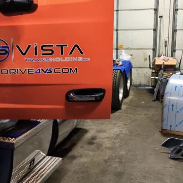 Drop visor is complete #ourtruckinglife #reallifetruckers #truckdriver #truckingcouple #trucking