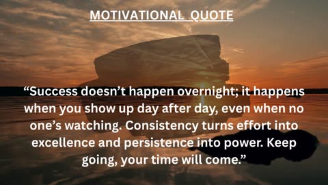 Quote of the Day: Be consistent. The results will follow. 💫