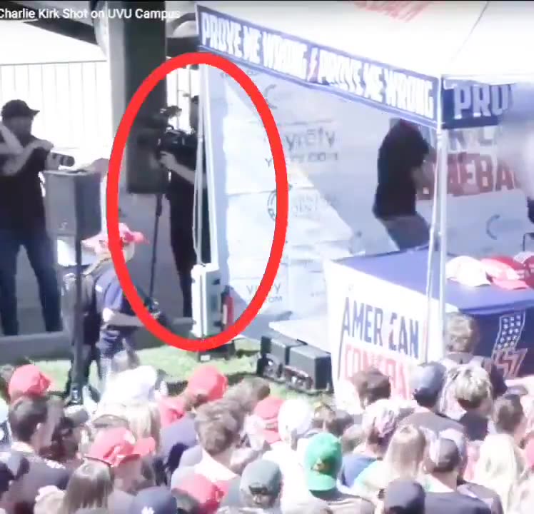 🚨BREAKING: NEW CAMERA ANGLE BLOWS OPEN CHARLIE KIRK SHOOTING — Shooter HID Behind Tent!