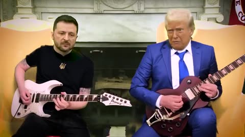 trump zelensky guitar battle