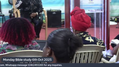 Monday Bible Study 6 October 2025
