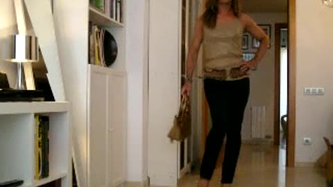 Transwoman Alex Smartly Dressed for Dinner Date.