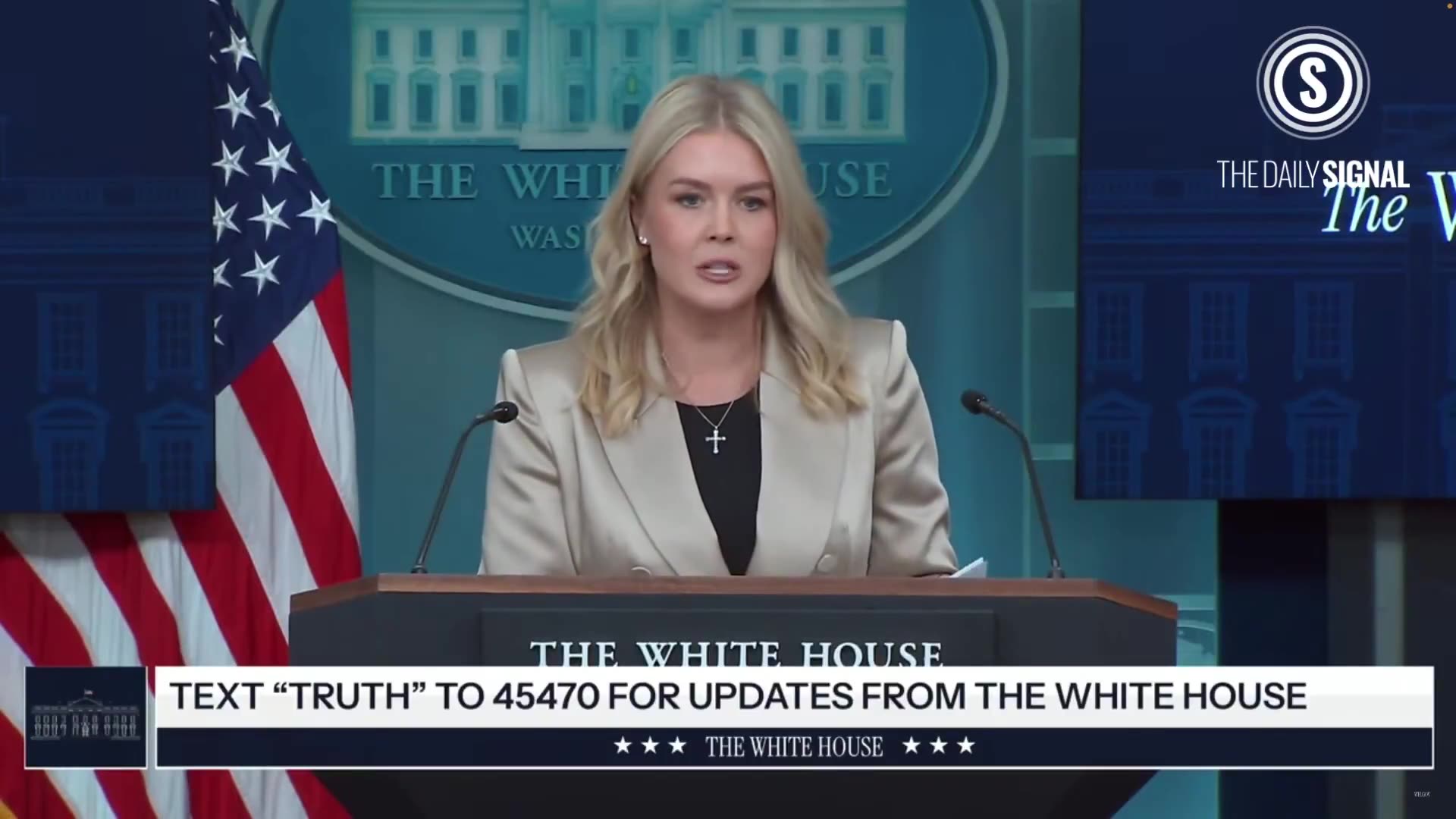 Karoline Leavitt debunks reporter claim that illegal immigrants cant get taxpayer funded healthcare