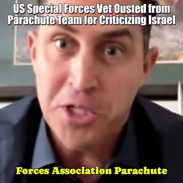 🤬Green Beret Anthony Aguilar Removed from SF Association Parachute Team for Speaking Against Israel