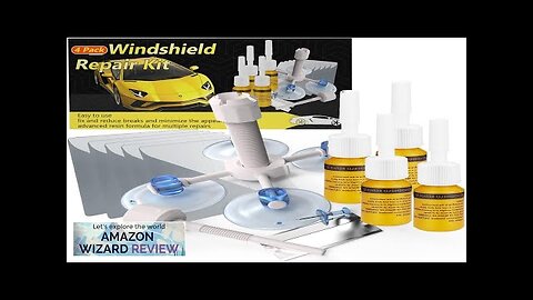 Windshield Crack Repair Kit Glass Repair Fluid 4 Pcs Car Glass Repair Review