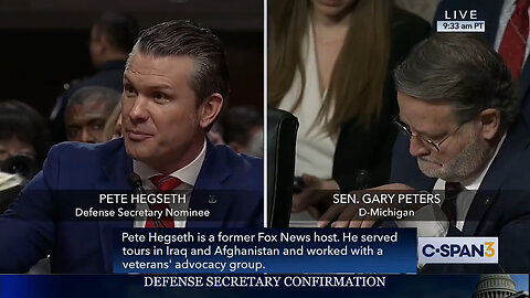 Democrat Sen. Gary Peters Reaches For Aloe As Pete Hegseth Delivers Scorching CEO Hiring Retort