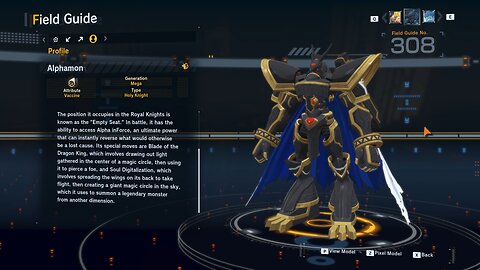 alphamon all digivolution/de-digivolution/profile Digimon Story Time Stranger