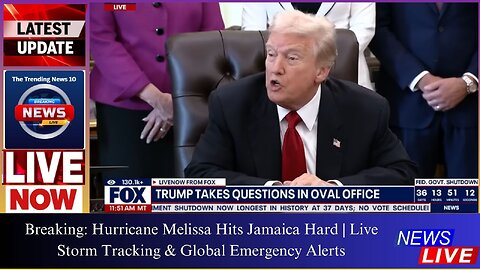 Breaking: Hurricane Melissa Hits Jamaica Hard | Live Storm Tracking & Global Emergency Alerts