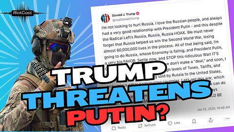 Trump Urges Putin to End Ukraine War: "Settle Now or Face Sanctions!" | Truth Social Update