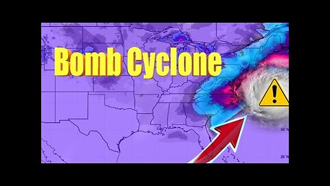 RARE Bomb Cyclone Exploding This Weekend - Major Impacts Ahead.