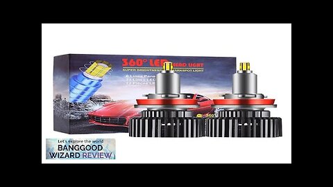 H1/H4/H7/H11/9006 360° LED Car Headlight Bulbs High Power 70W Super Bright Focusing Review