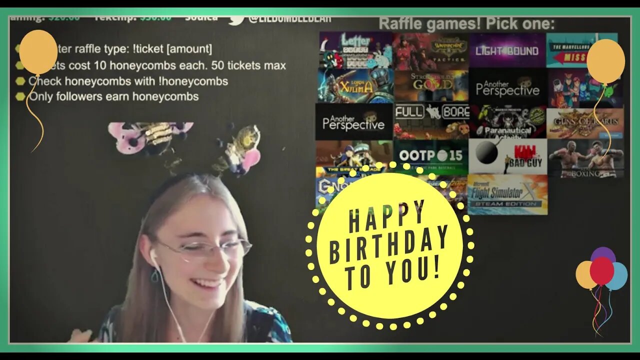 Singing Happy Birthday to a loyal viewer