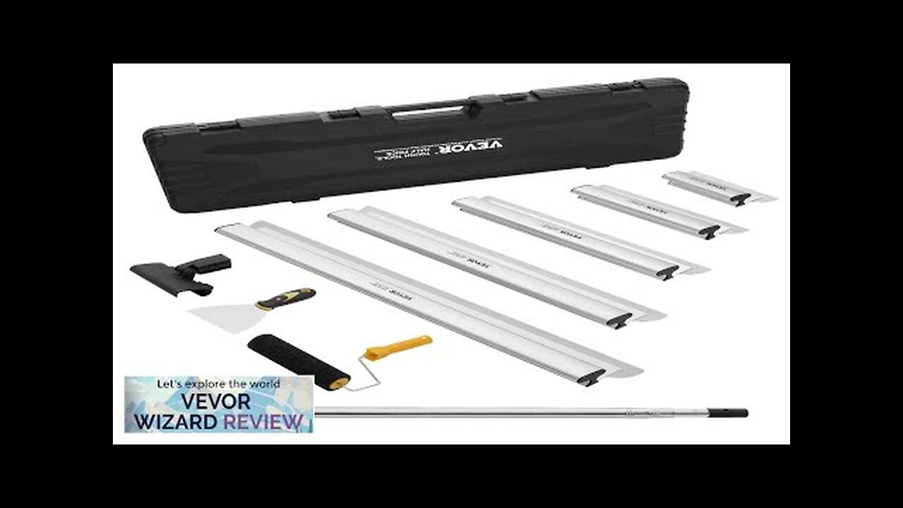 VEVOR Drywall Skimming Blade Set 10/16/24/32/40 in Skimming Blades + 34-81.6 in Review