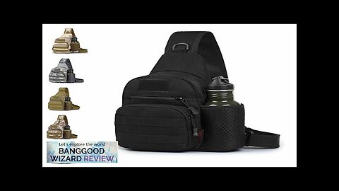 Oxford Shoulder Bag Waterproof EDC Sling Bag Military Tactical Multi-Pocket Zipper Chest Review