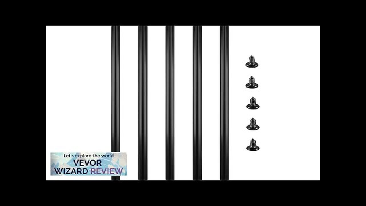 VEVOR Deck Balusters 101 Pack Metal Deck Spindles 26"x0.75" Staircase Baluster Review