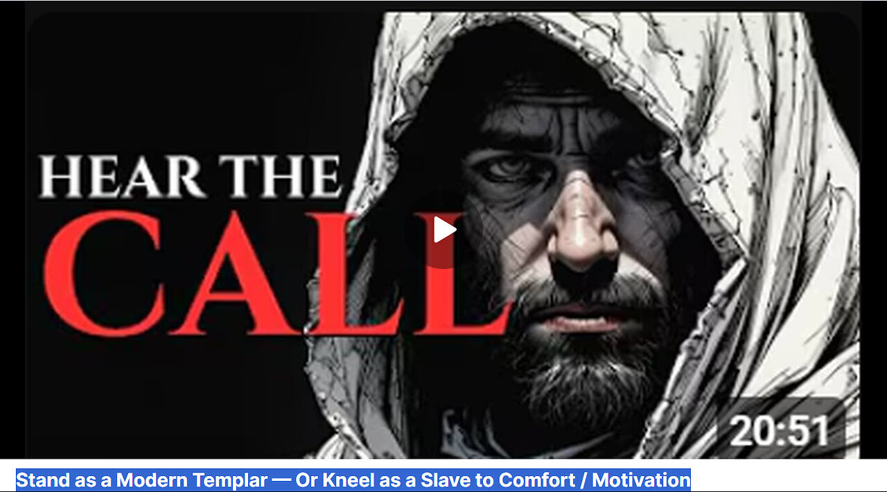 STAND MODERN TEMPLAR or KNEEL SLAVE!