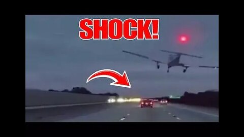 Florida Airplane Lands ON a Moving Car In The Middle Of A Freeway!! / MrMBB333