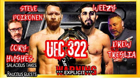 UFC 322 Fight Commentary W/ Cory Hughes | Steve Poikonen | Drew Treglia