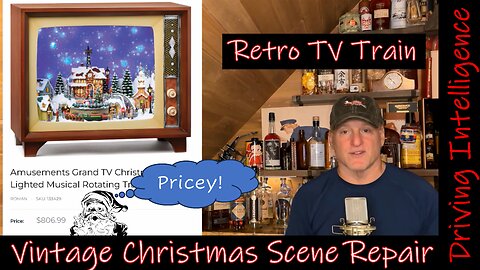 Restoring a Vintage Animated Retro TV Christmas Decoration – Battery Corrosion Repair & LED Upgrade