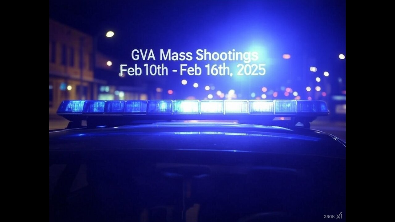 Mass Shootings according Gun Violence Archive for Feb 10th to February 16th, 2025